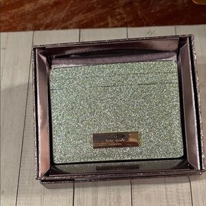 Kate Spade Sparkling Green Card Holder